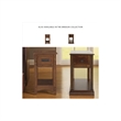 Bowery Hill 2-Piece Oak Veneer and Hardwood Solids End Table Set in Brown