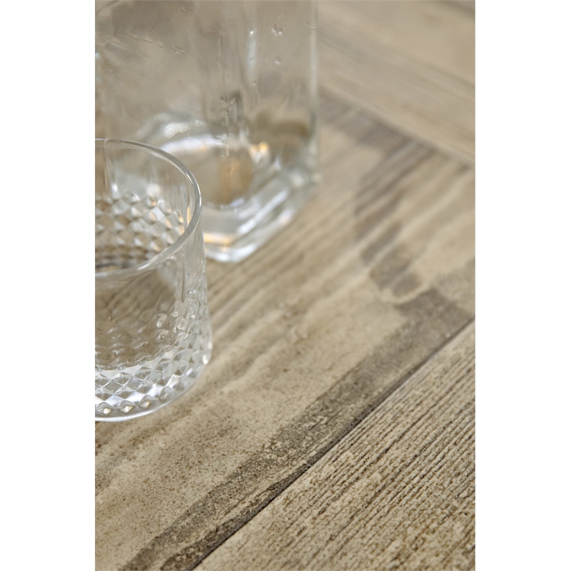 Bowery Hill Dining Set of Trestle Table, 2 Arm Chairs, & 4 Side Chairs in White & Black