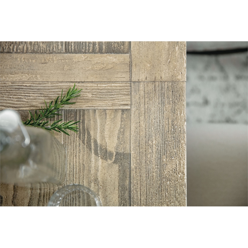 Bowery Hill Dining Set of Trestle Table, 2 Arm Chairs, & 4 Side Chairs in White & Black