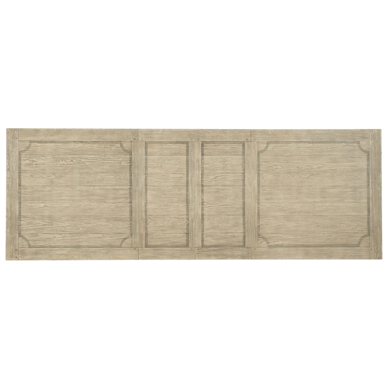 Bowery Hill Dining Set of Trestle Table, 2 Arm Chairs, & 4 Side Chairs in White & Black