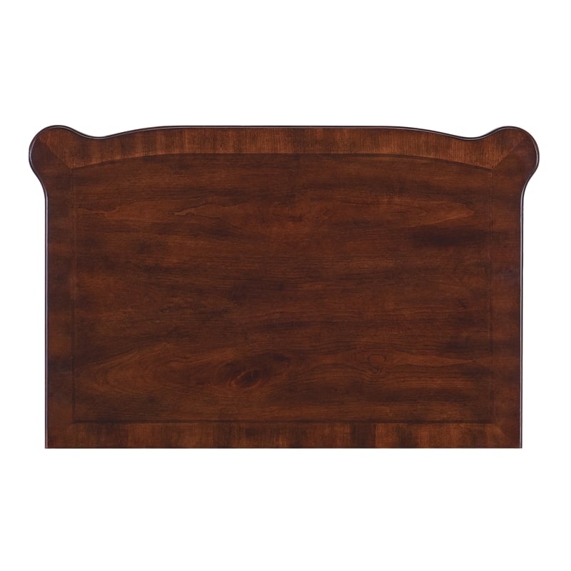 Bowery Hill King Bed & 2 Nightstands Set in Cherry Brown