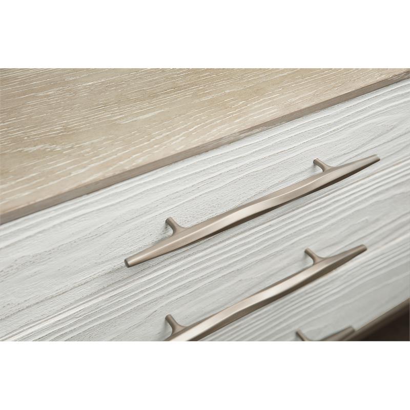 Bowery Hill Set of 3 - 2 Bookcases and Entertainment Console in Taupe Oak