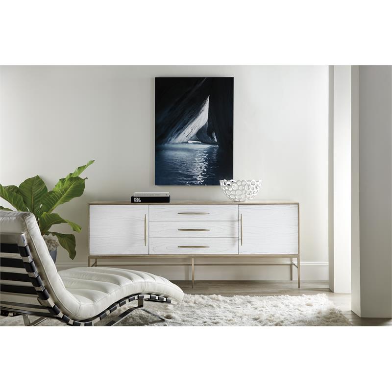 Bowery Hill Set of 3 - 2 Bookcases and Entertainment Console in Taupe Oak