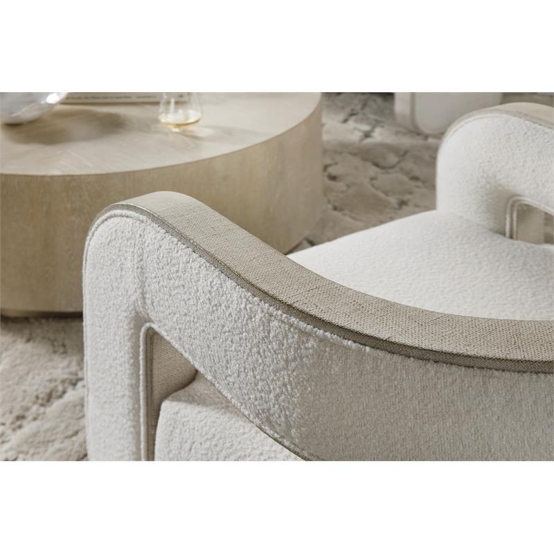 Bowery Hill Set of 2 Accent Chairs in Pebble Beach Fabric