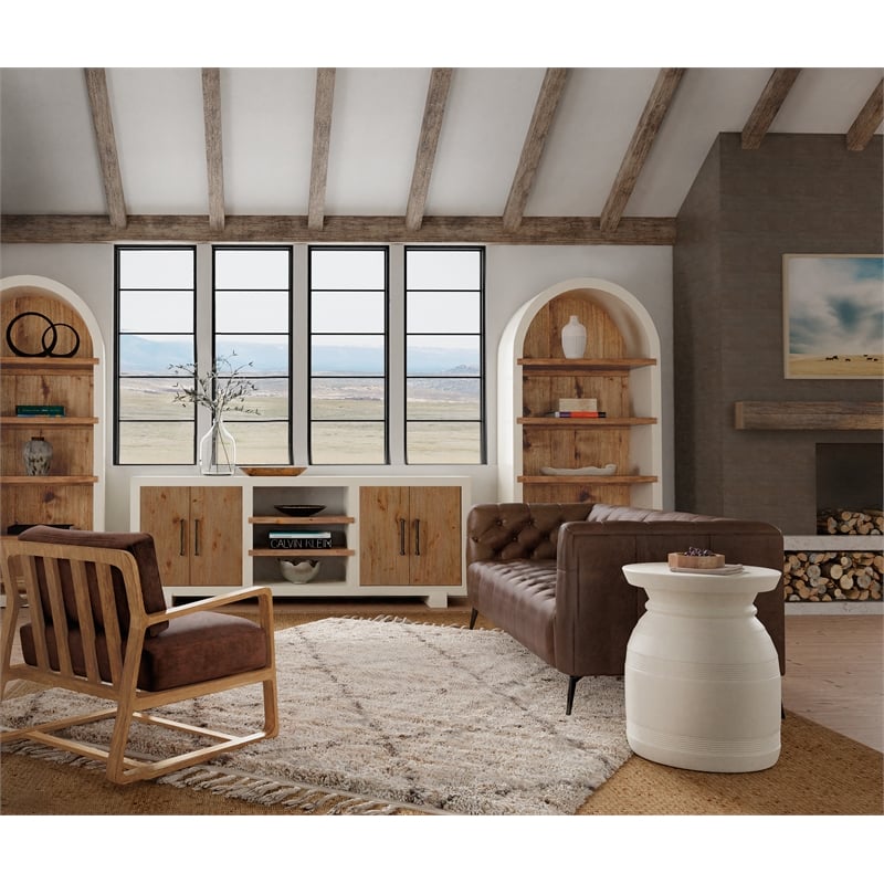 Bowery Hill 3-Piece Set of Etagere Bookcases & Entertainment Console