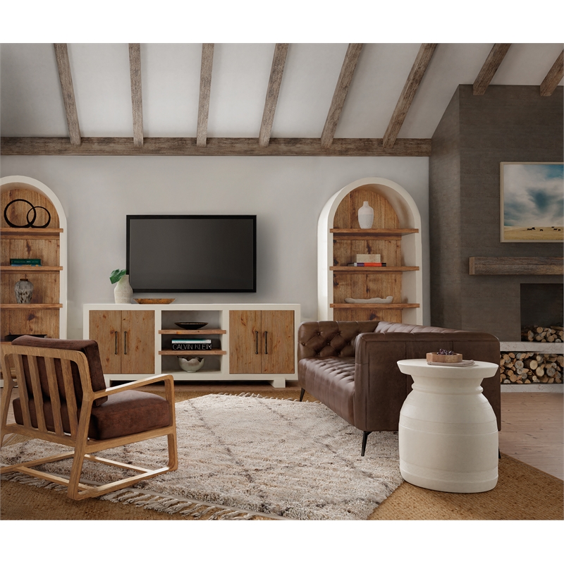 Bowery Hill 3-Piece Set of Etagere Bookcases & Entertainment Console