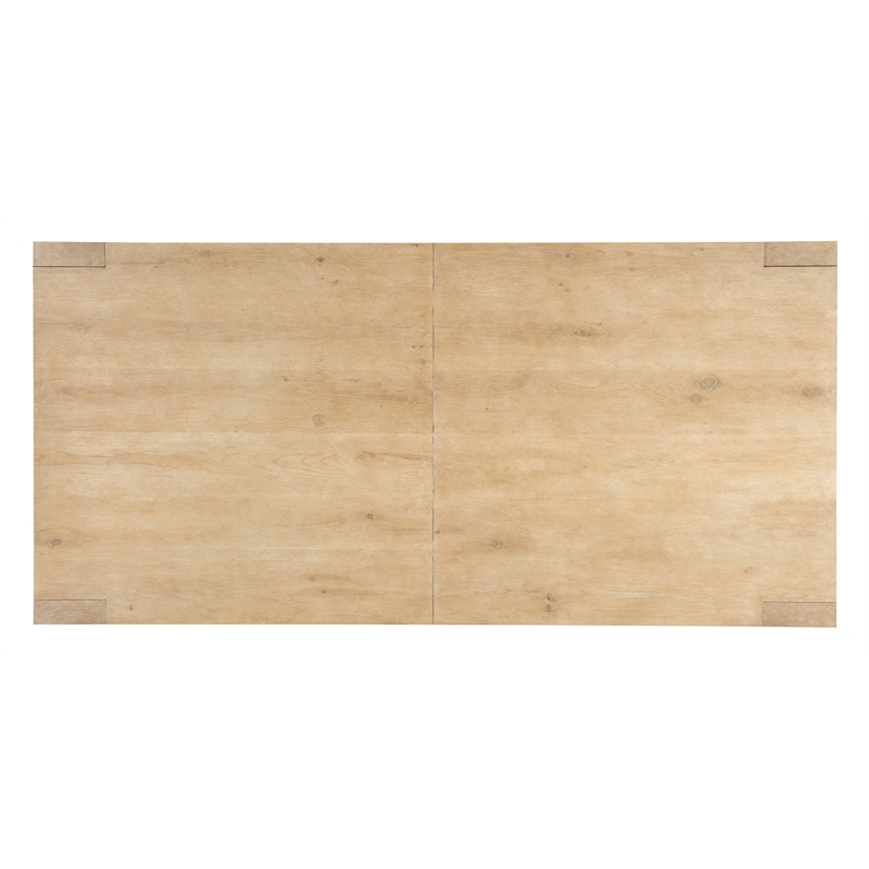 Bowery Hill Dining Set of Rectangular Table, 2 Arm Chairs & 4 Side Chairs in Beige