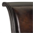 Bowery Hill Executive Desk & Office Leather Chair Set in Black