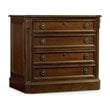 Bowery Hill Office Set of Executive Desk, Lateral Filing Cabinets, & Bookcase
