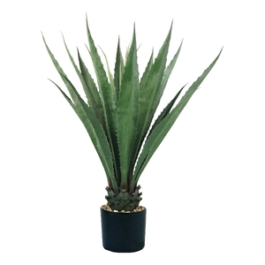 Bowery Hill 48&quot Artificial Faux Vintage Real Touch in Green Plastic