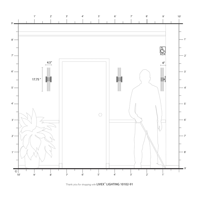 Bowery Hill 2-Light Twist Lock Glass/Metal Bath Light in Brushed Nickel