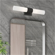 Bowery Hill 2-Light Twist Lock Metal ADA Vanity Sconce in Black