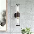 Bowery Hill 2-Light Metal & Glass ADA Vanity Sconce in Bronze