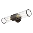 Bowery Hill 2-Light Metal & Glass ADA Vanity Sconce in Bronze