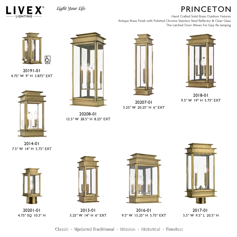 Bowery Hill 1-Light Brass Outdoor Wall Lantern in Antique Brass