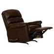 Bowery Hill Rocker Recliner in Chocolate Brown Polyester Fabric