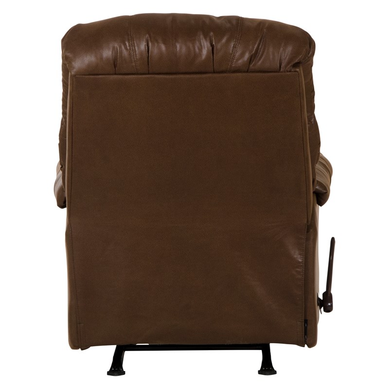 Bowery Hill Rocker Recliner in Tanner Brown Polyester Fabric