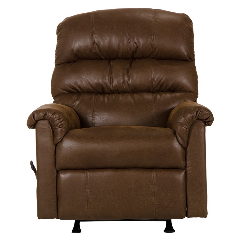 Bowery Hill Rocker Recliner in Tanner Brown Polyester Fabric