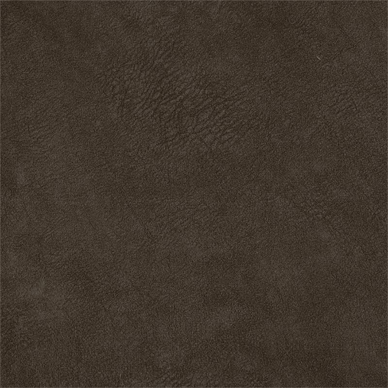 Bowery Hill Power Rocker Recliner in Chocolate Brown Polyester Fabric