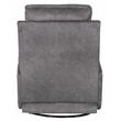 Bowery Hill Swivel Glider Recliner in Graphite Gray Polyester Fabric