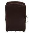 Bowery Hill Brown Leather Power Lift Lay Flat Recliner with Heat & Massage