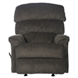 Bowery Hill Traditional Rocker Recliner in Gray Polyester Fabric