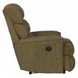 Bowery Hill Power Wall Hugger Recliner in Mocha Brown Polyester Fabric