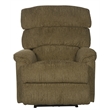 Bowery Hill Power Wall Hugger Recliner in Mocha Brown Polyester Fabric