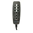 Bowery Hill Power Lay Flat Rec with Heat & Massage in Gray Polyester Fabric
