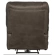 Bowery Hill Power Lay Flat Rec with Heat & Massage in Gray Polyester Fabric