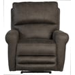 Bowery Hill Power Wall Hugger Recliner in Gray Polyester Fabric