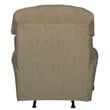 Bowery Hill Traditional Chaise Rocker Recliner in Beige Chenile Fabric