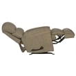Bowery Hill Traditional Chaise Rocker Recliner in Beige Chenile Fabric