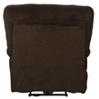 Bowery Hill Soft Brown Fabric Power Recliner with Adjustable Headrest & Lumbar