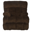 Bowery Hill Soft Brown Fabric Power Recliner with Adjustable Headrest & Lumbar