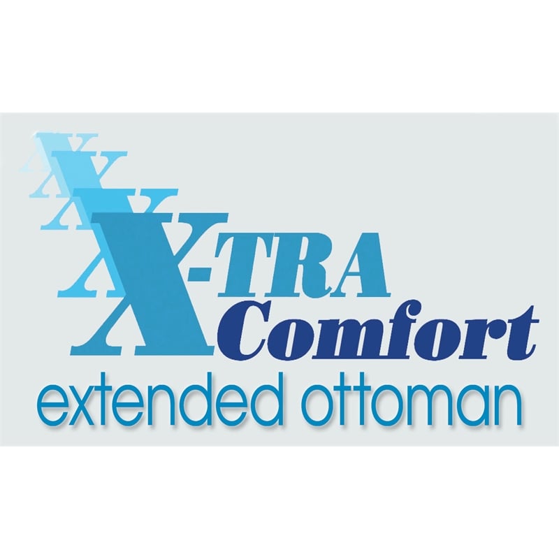 Bowery Hill Oversized Power Lay Flat Recliner in Gray Fabric