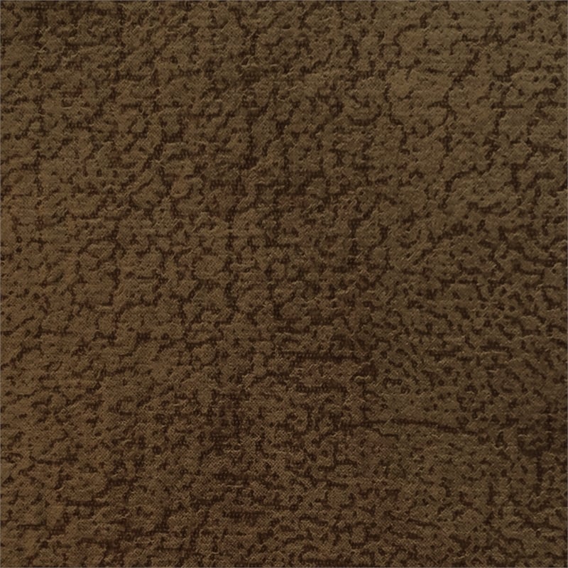 Bowery Hill Oversized Power Lay Flat Recliner in Brown Fabric