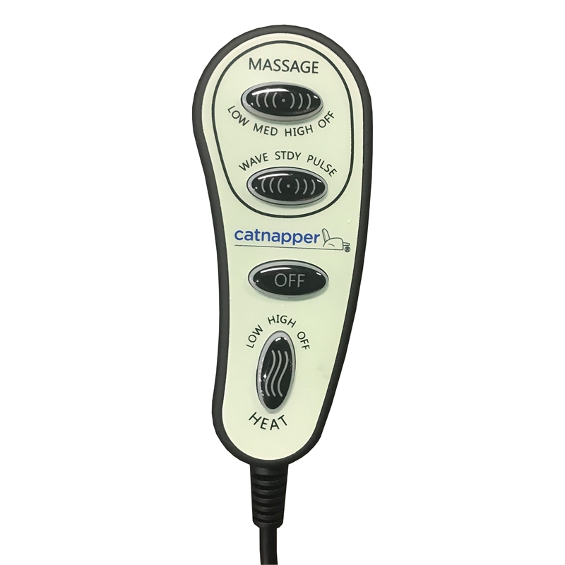 Bowery Hill Rocker Recliner with Heat and Massage in Auburn Polyester Fabric