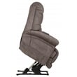 Bowery Hill Power Lift Recliner with Zero Gravity Recline in Gray Fabric