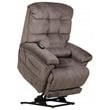 Bowery Hill Power Lift Recliner with Zero Gravity Recline in Gray Fabric