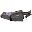 Bowery Hill Power Lift Recliner with Zero Gravity Recline in Gray Fabric