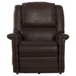 Bowery Hill Power Lift Lay-Flat Recliner with Brown Disinfectable PU Fabric