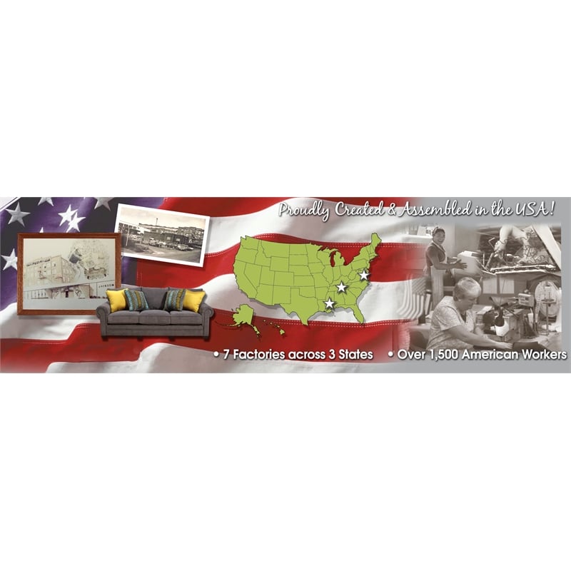 Bowery Hill Lay Flat Reclining Sofa in Gray Fabric with Accent Pillows