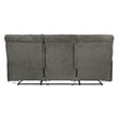 Bowery Hill Power Reclining Sofa in Soft Charcoal Gray Polyester Fabric