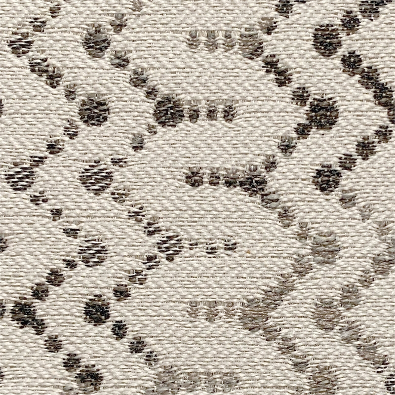 Bowery Hill Accent Chair in Patterned Gray Fabric with Reversible Seat Cushion