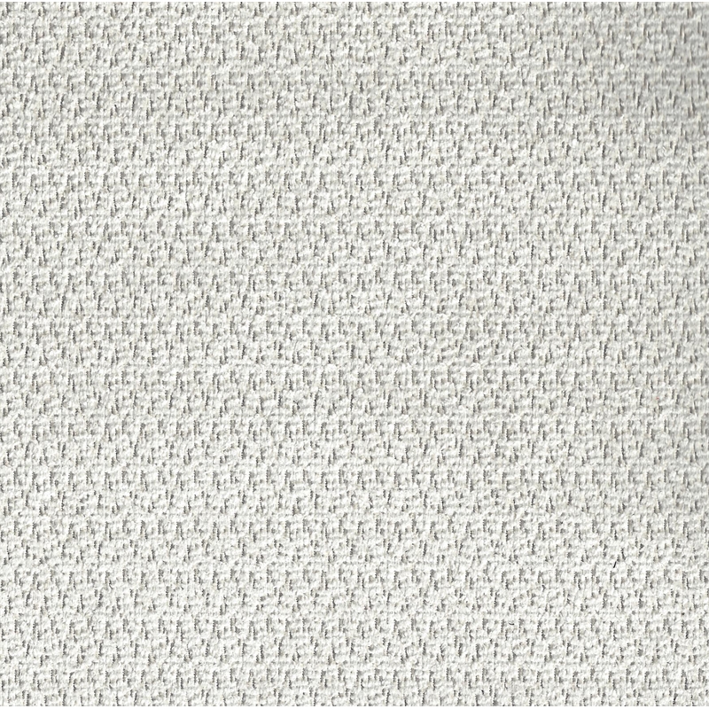 Bowery Hill 3 Seat Sofa in Plush Ecru Off White Fabric with Accent Pillows