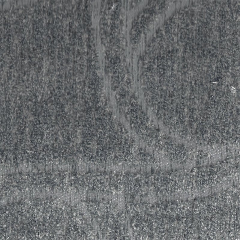 Bowery Hill Two Seat Sofa with Cuddler Cushions in Gray Polyester Fabric