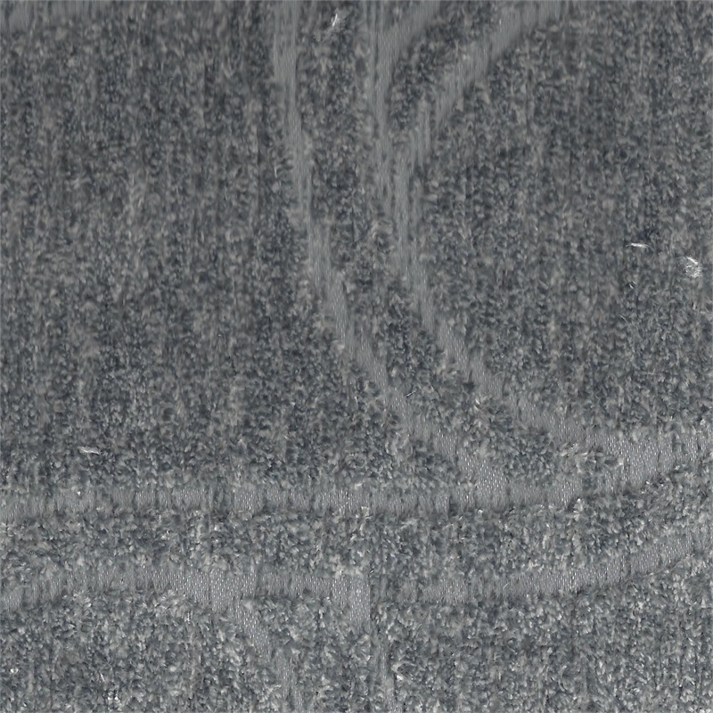 Bowery Hill Loveseat with Cuddler Cushions in Gray Polyester Fabric