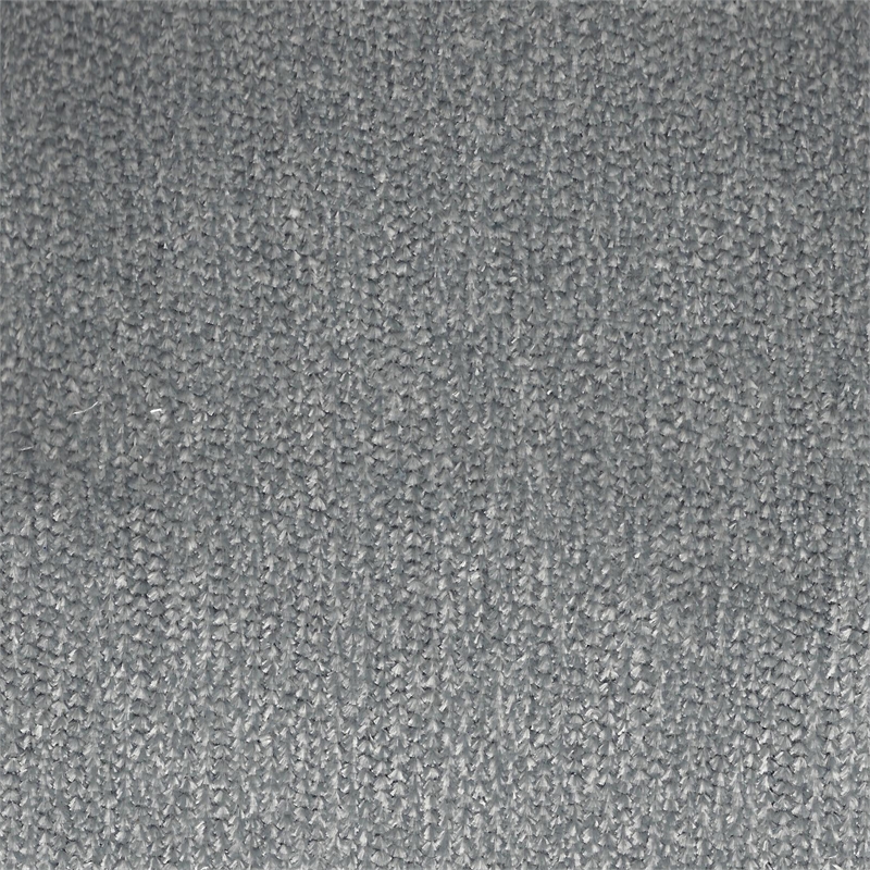 Bowery Hill Traditional Rectangular Ottoman in Gray Polyester Fabric