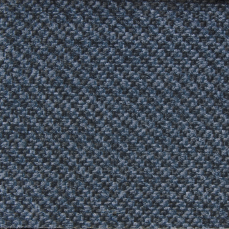 Bowery Hill Power Lift Assist Lay Flat Recliner in Blue Polyester Fabric